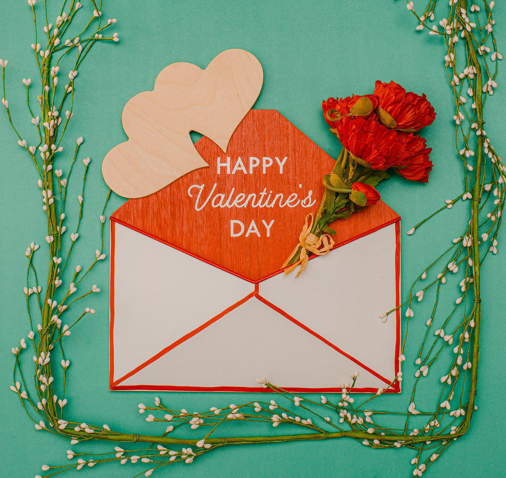 Woodpeckers Crafts Wood Double Heart Medium Cutout, 8" x 4.5" 