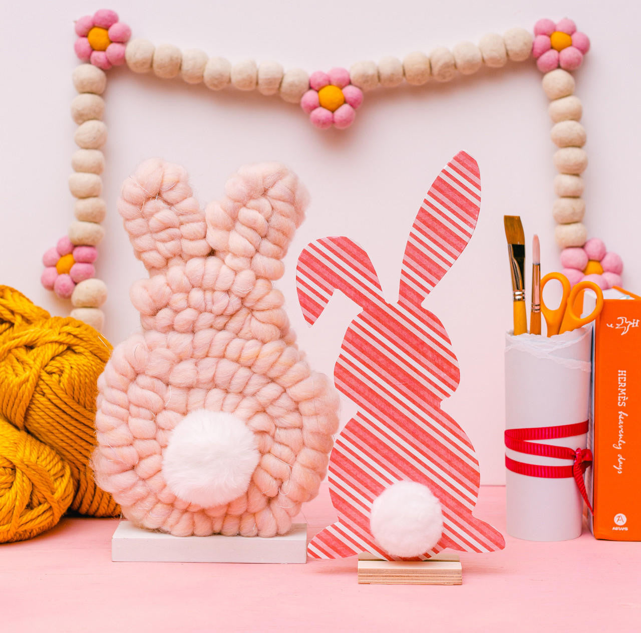 Woodpeckers Crafts Wood Easter Bunny Cutout Large,  12" x 6" 