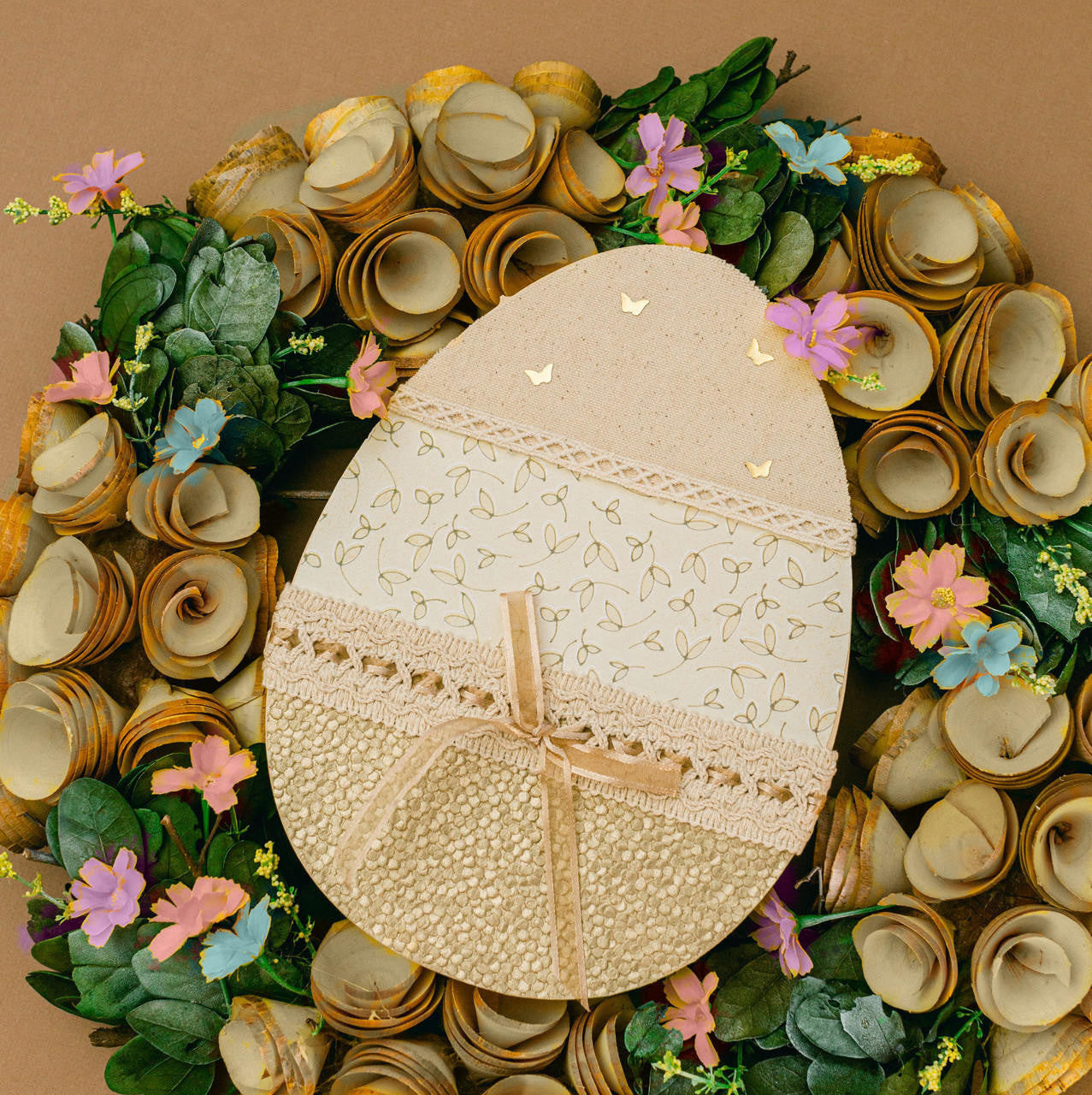 Woodpeckers Crafts Wood Easter Egg  Cutout Large, 12" x 9" 