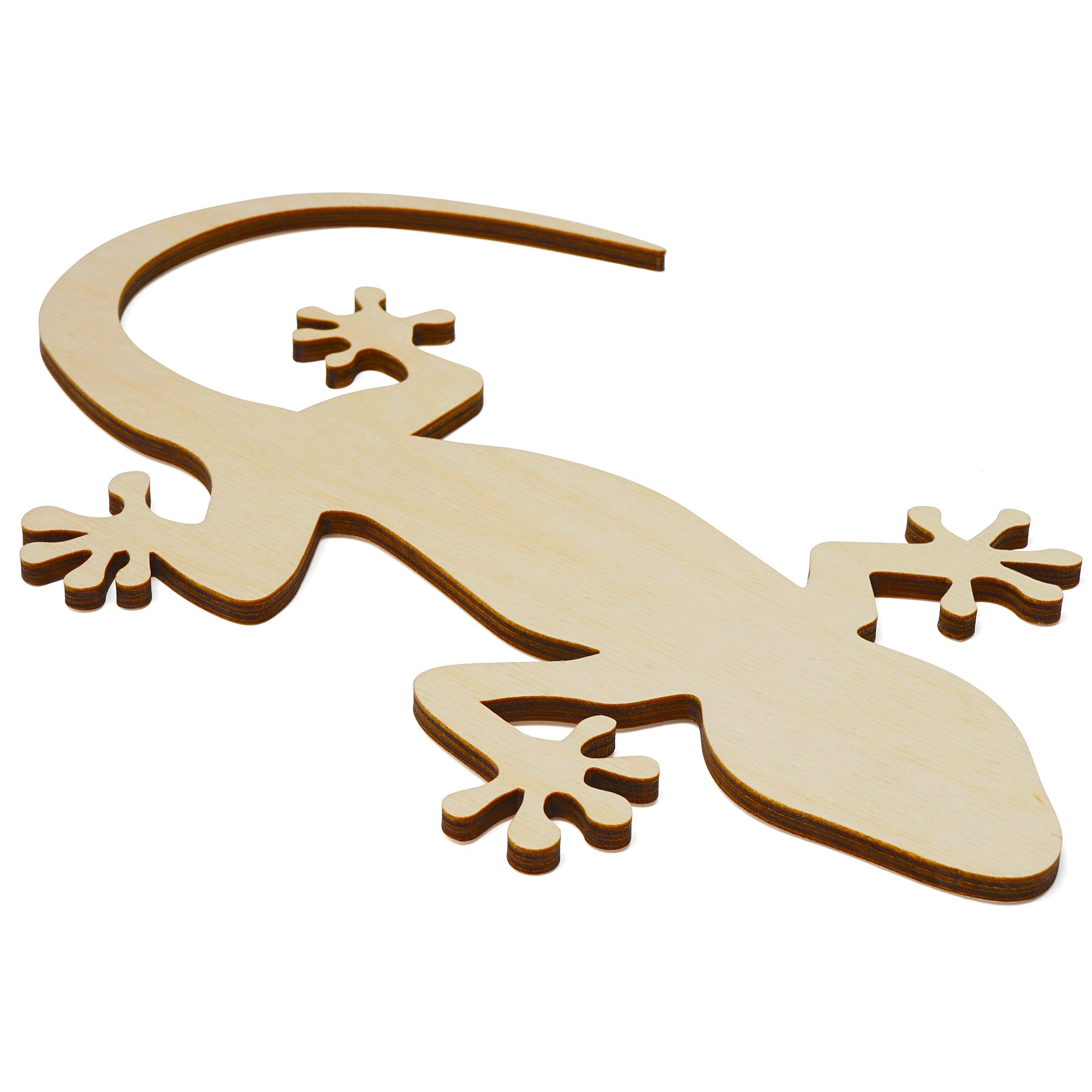 Wood Gecko Cutout, 11" x 10"