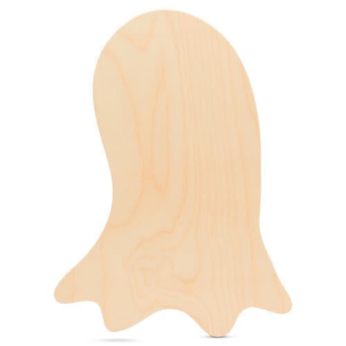 Woodpeckers Crafts Wood Ghost Cutout, 10" 