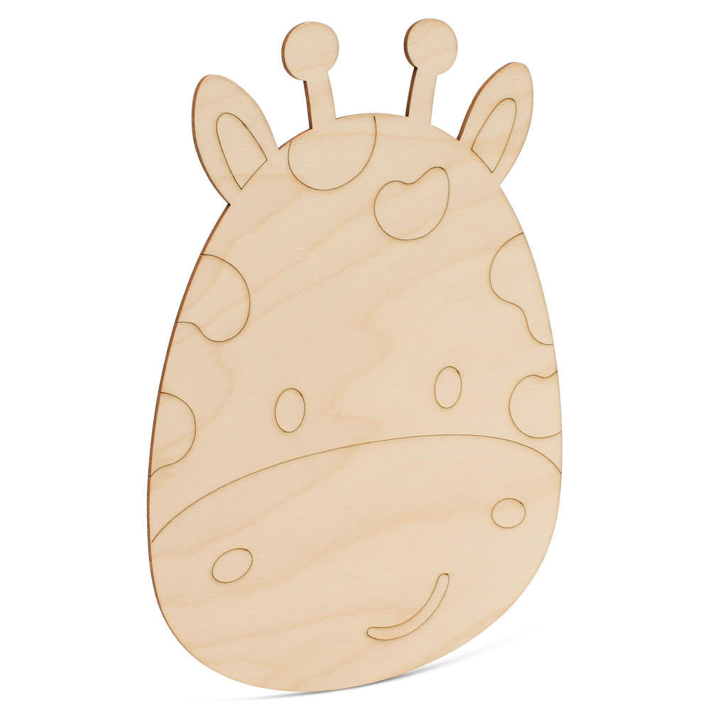14" Wood Giraffe Cutout