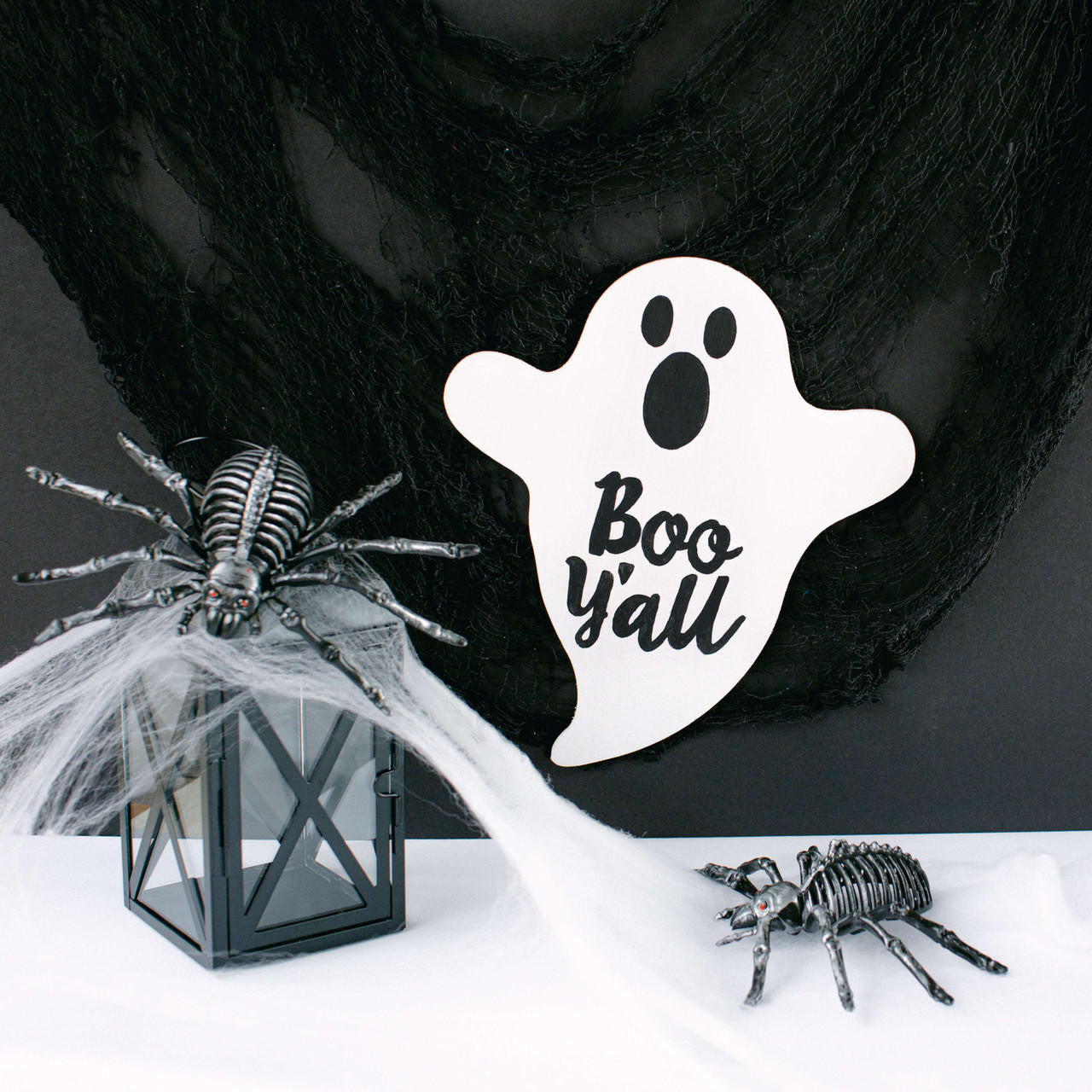 Woodpeckers Crafts Wood Halloween Ghost Cutout, Small  8" x 7" 