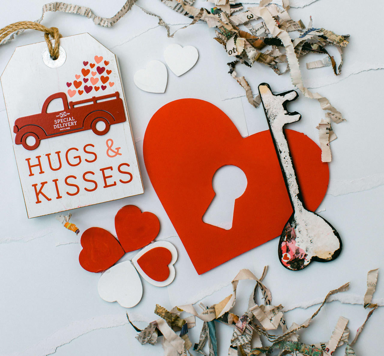 Woodpeckers Crafts Wood Heart with Keyhole Medium Cutout, 8" x 7" 