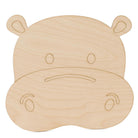 Woodpeckers Crafts Wood Hippo Cutout