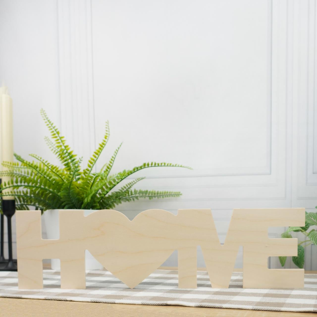 Wood "Home" Cutout, 18" x 5"