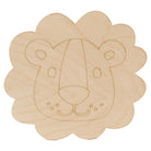 Woodpeckers Crafts Wood Lion Cutout