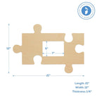 Woodpeckers Crafts Wood Puzzle Piece Cutout, 21" x 12",  with  5" x 7" Photo Frame 