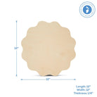 Woodpeckers Crafts Wood Scalloped Circle Cutout, 12” 