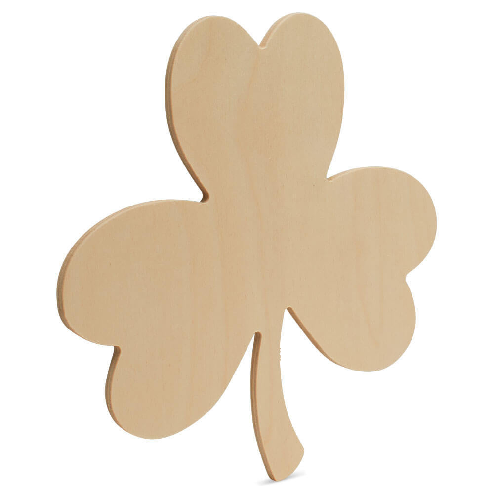 Wood Shamrock Cutout Extra Large,  16" x 16"