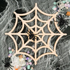 Woodpeckers Crafts Wood Spider Web Cutout