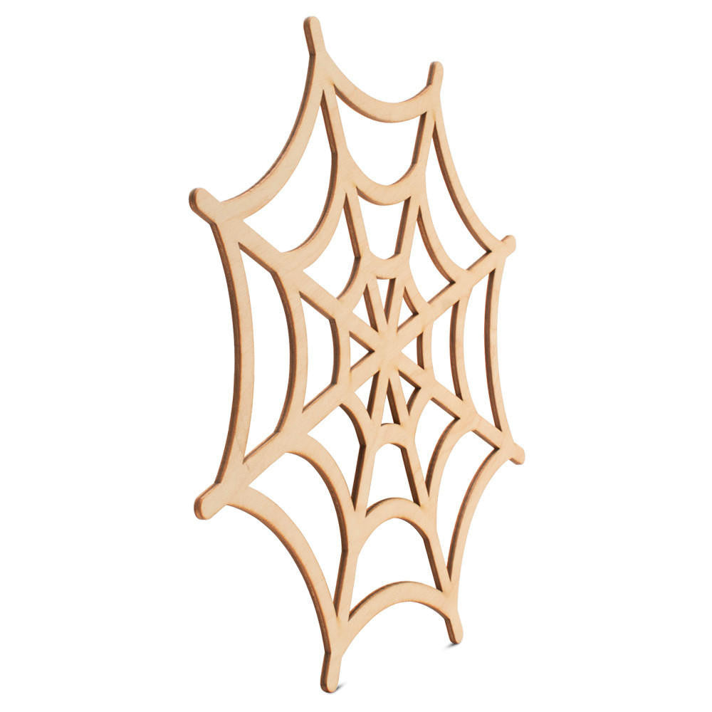 12" Wood Spider Web Cutout