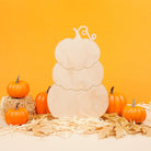 Woodpeckers Crafts Wood Stacked Pumpkins Cutout, 12” 