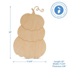 Woodpeckers Crafts Wood Stacked Pumpkins Cutout, 12” 