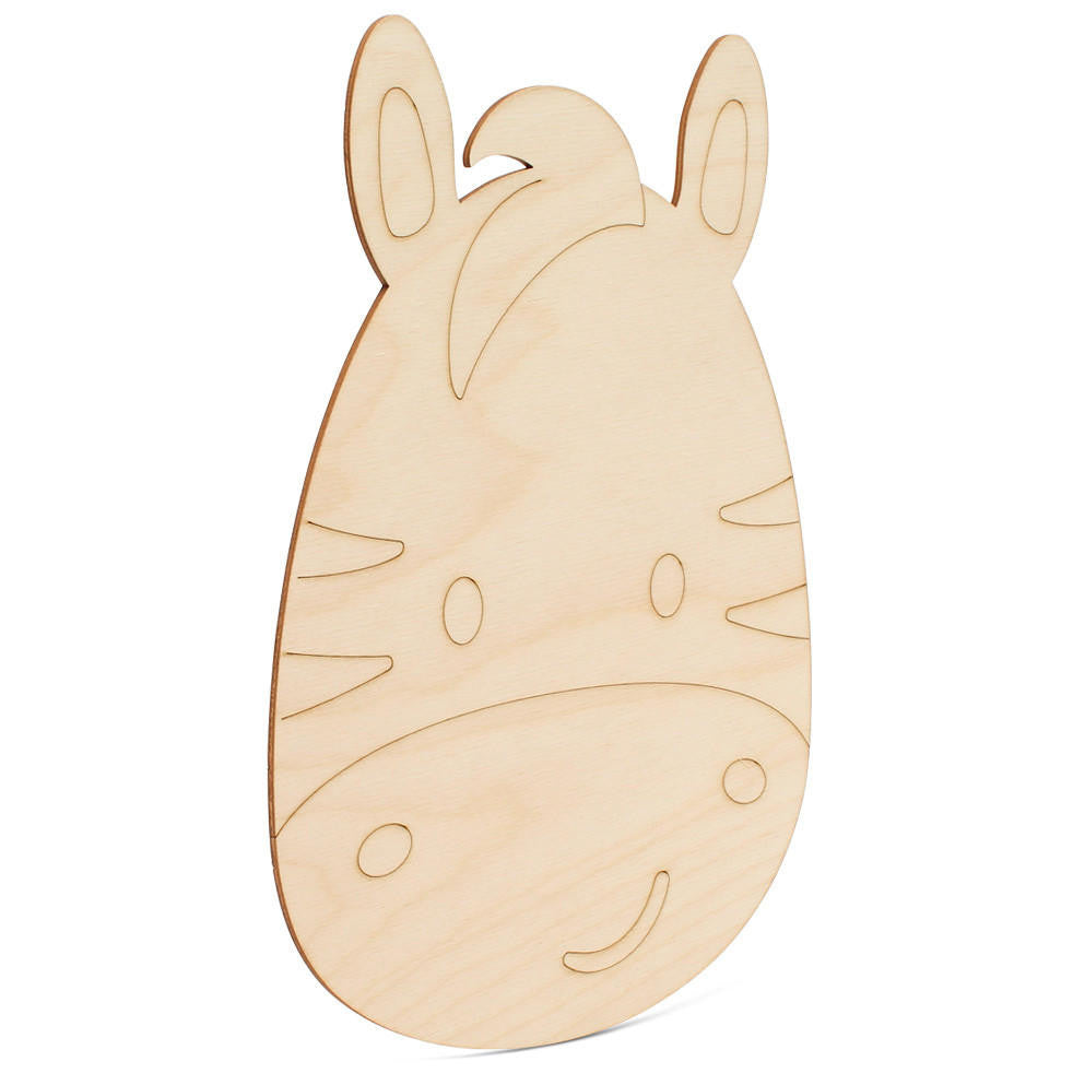 14" Wood Zebra Cutout