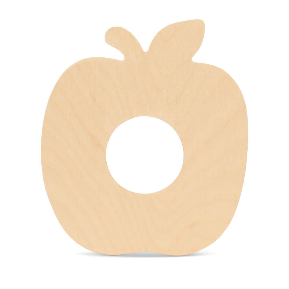 Woodpeckers Crafts Wooden Apple Frame Cutout, 9" , 1/4" Thick 