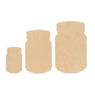Woodpeckers Crafts Wooden Cutout Mason Jar, 14" 