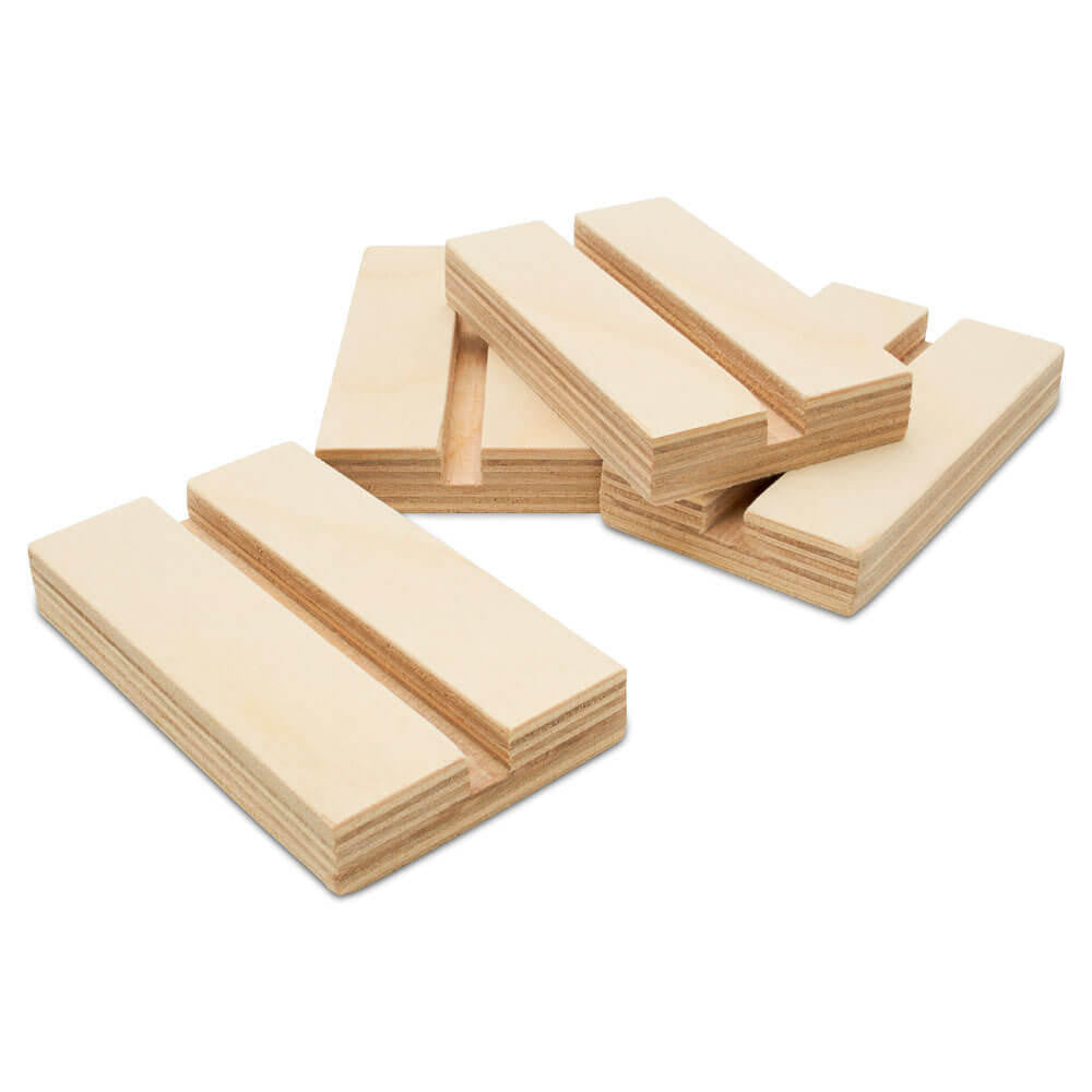 3" Wooden Cutout Stands, 1/8" thick cutouts