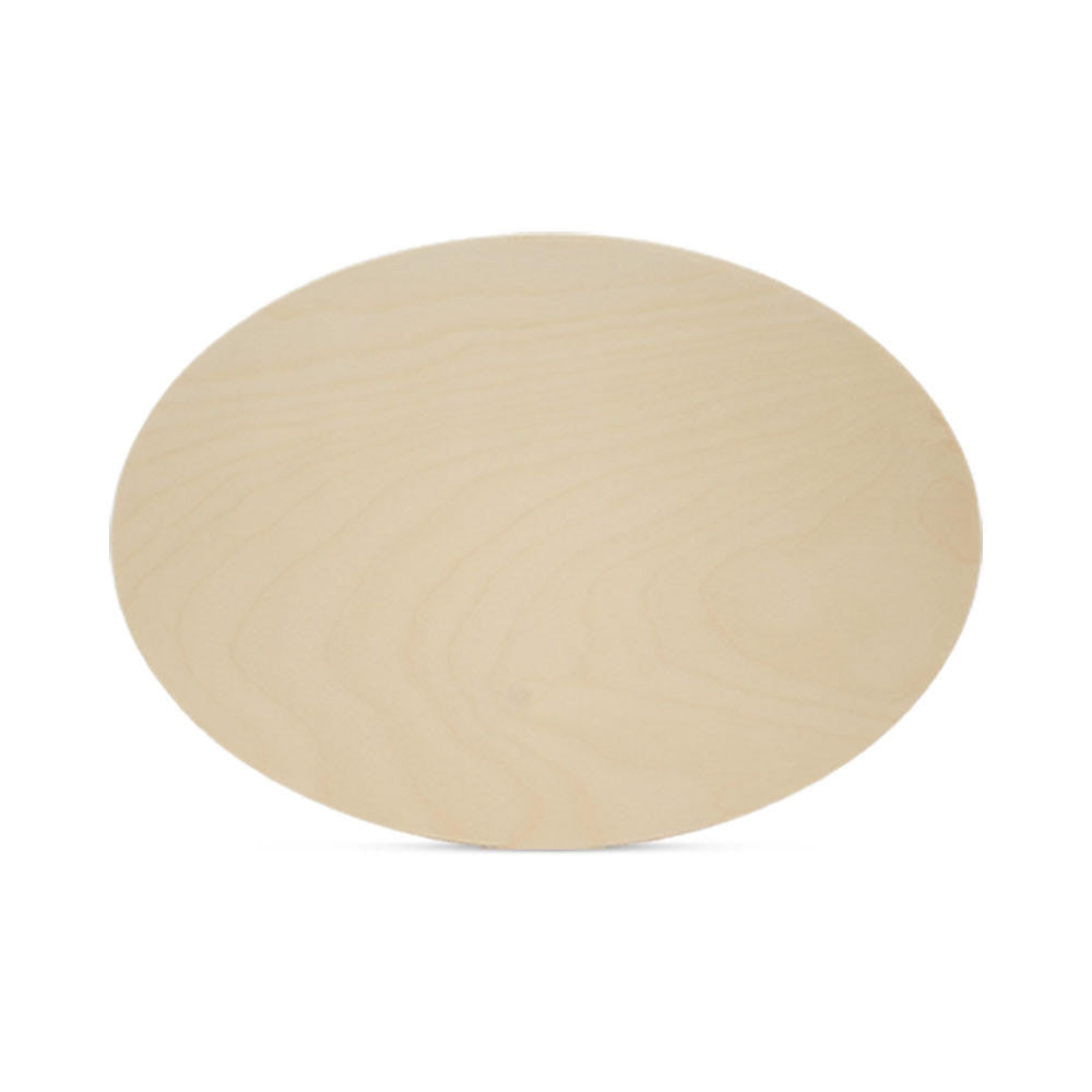8" Wooden Oval Cutout