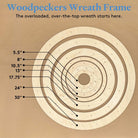 Woodpeckers Crafts Wooden Wreath Form, 18” 